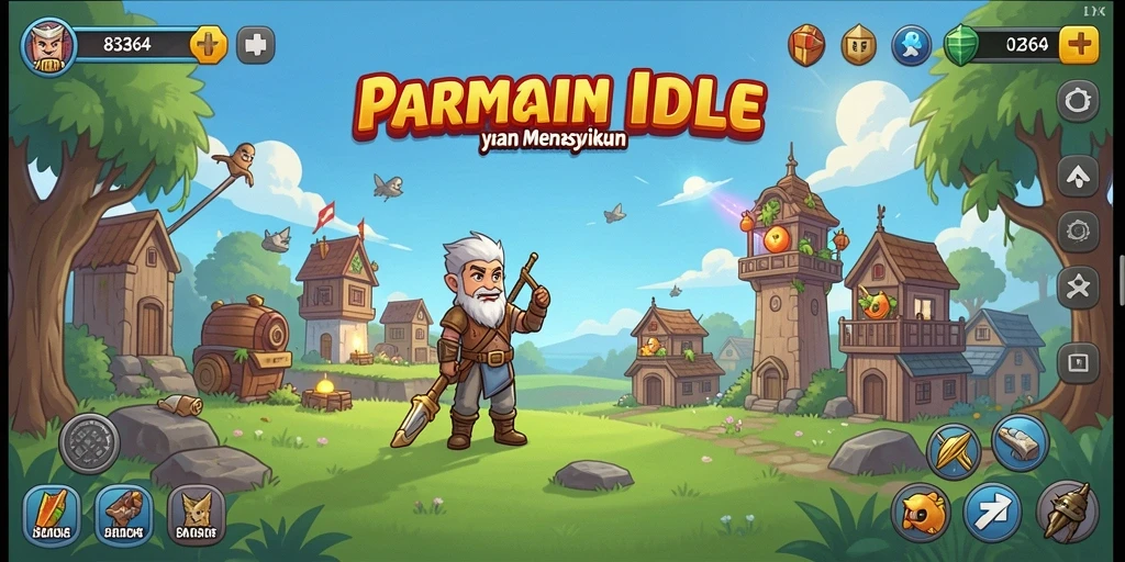 Gameplay Idle yang menenangkan dengan kemajuan otomatis.