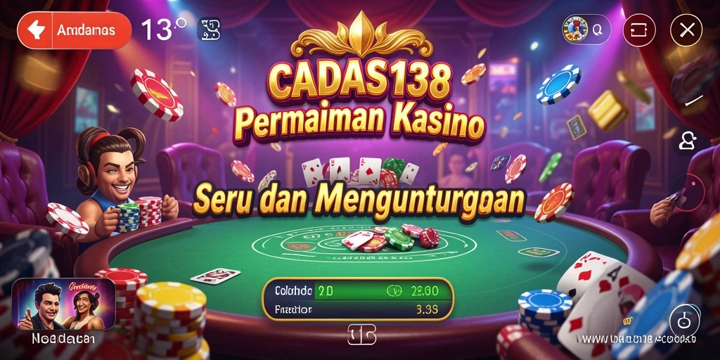 Tampilan gameplay Kasino yang mendebarkan dan interaktif.