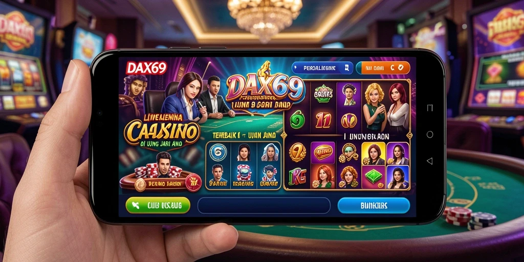 Screenshot DAX69 menunjukkan pengalaman bermain Live Casino yang menarik.
