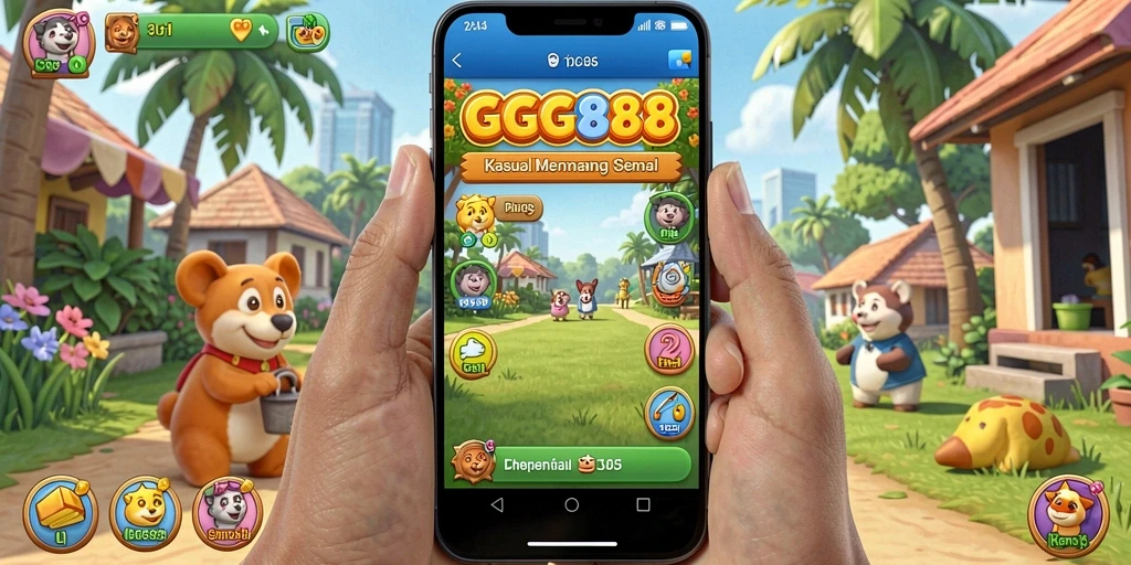 Screenshot GGG888 menampilkan gameplay yang menarik dan penuh warna.