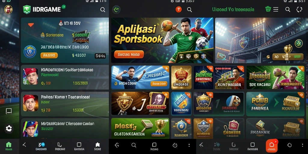 Tampilan gameplay yang menarik dari aplikasi Sportsbook IDRGAME.