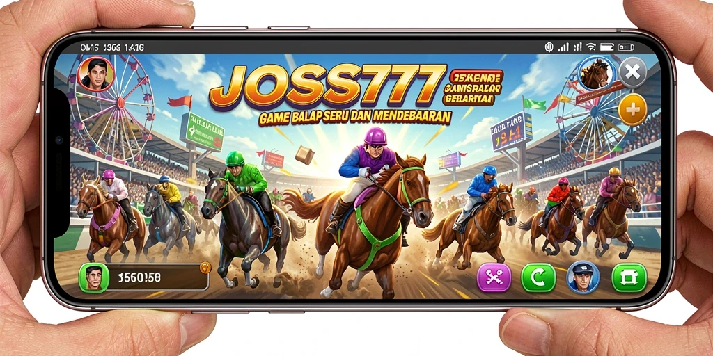Tampilan gameplay balap seru dalam JOSS777.