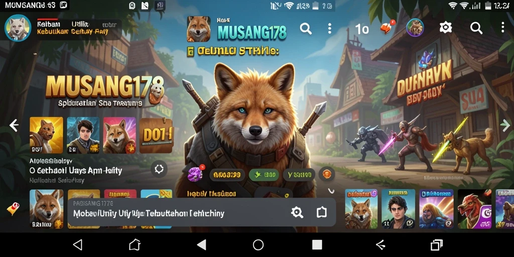 Tampilan antarmuka MUSANG178 yang sederhana dan efisien.