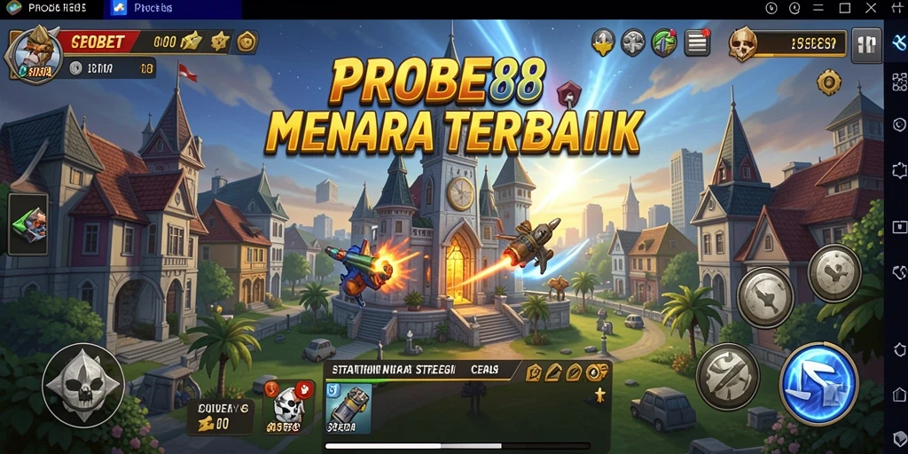 Screenshot menunjukkan aksi seru dari permainan Tower Defense PROBET88.