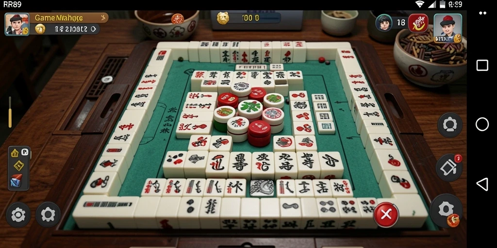 Tampilan gameplay RR89 yang menampilkan keseruan permainan Mahjong.