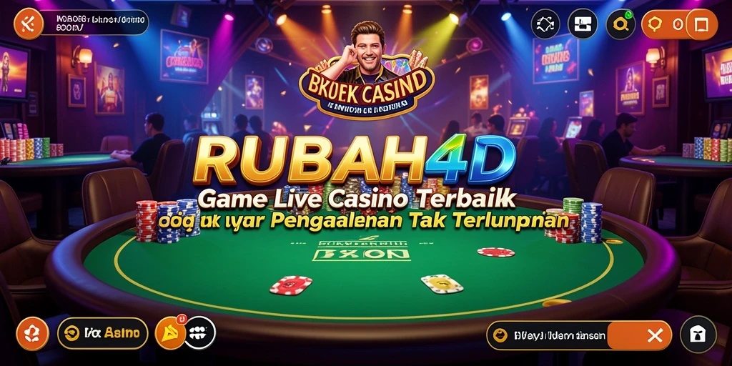 Tampilan gameplay Live Casino RUBAH4D yang menarik.