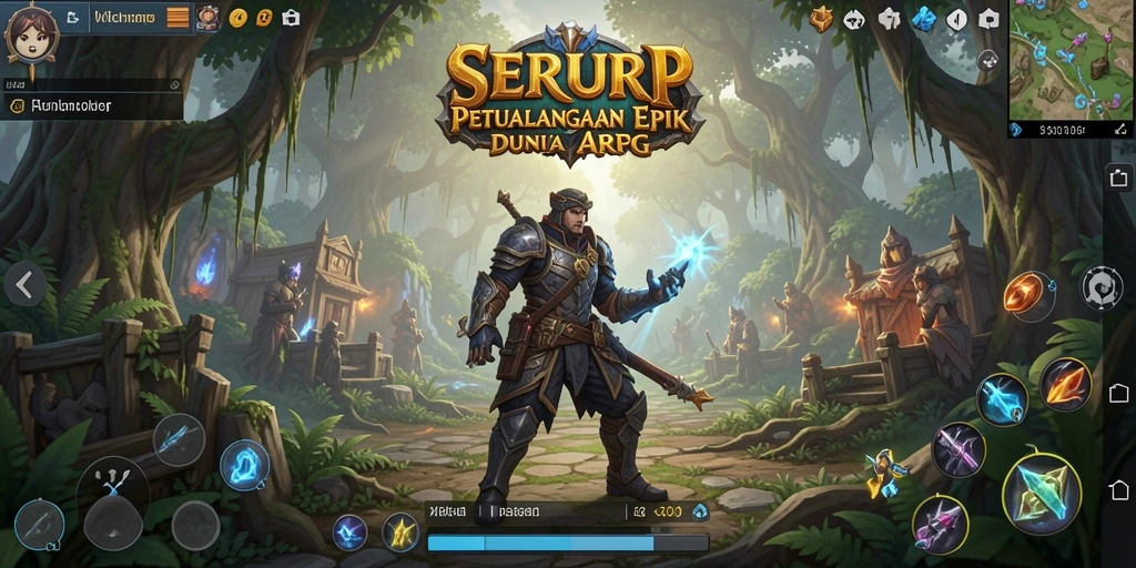 Tampilan gameplay SERURP yang seru dan penuh aksi dalam dunia ARPG.