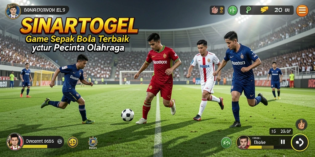 Tampilan gameplay <strong>SINARTOGEL</strong> yang mendebarkan dalam aksi sepak bola.